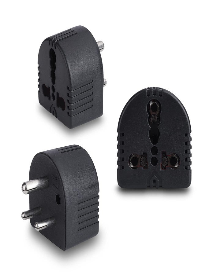 ام كي محول طاقة عالمي ثلاثي الأطراف MX يحول الطاقة من 5 أمبير إلى 15 أمبير، مصنوع من مادة مقاومة للاشتعال، محول سفر، موصل مقبس متعدد الأغراض - Image 1